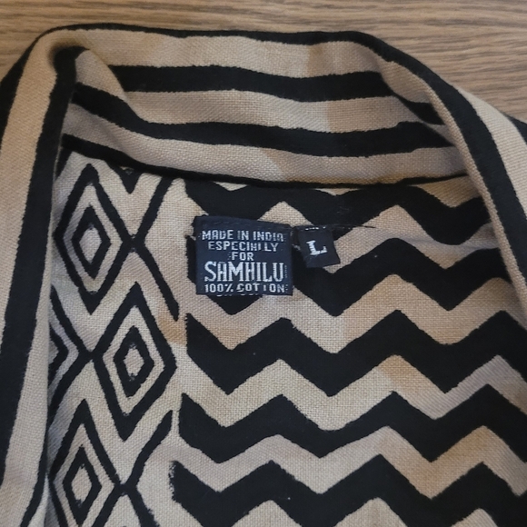 Vintage Black and White Patterned Jacket - Picture 2 of 11